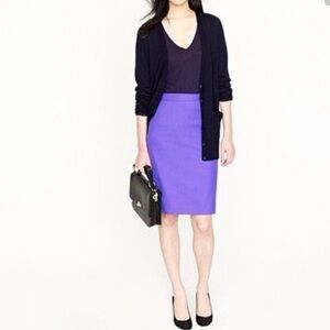NWOT J. Crew Purple Pencil Skirt Size 20